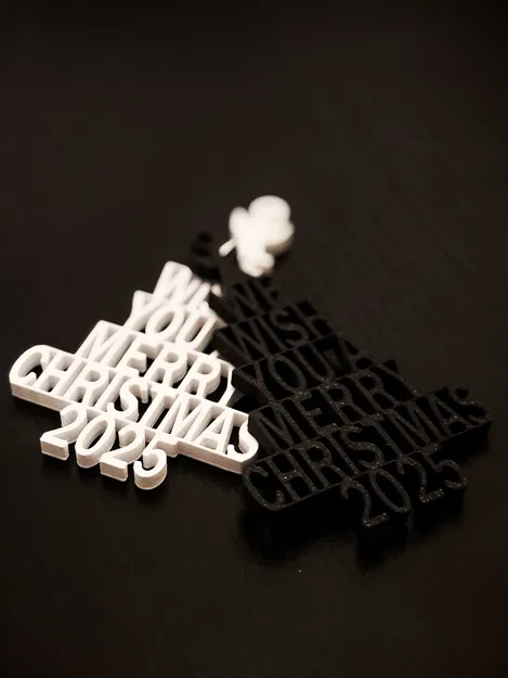 Móc Treo Cây Thông Noel "Chúc Mừng Giáng Sinh 2025" - Image 2