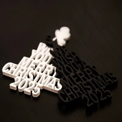 Móc Treo Cây Thông Noel "Chúc Mừng Giáng Sinh 2025"