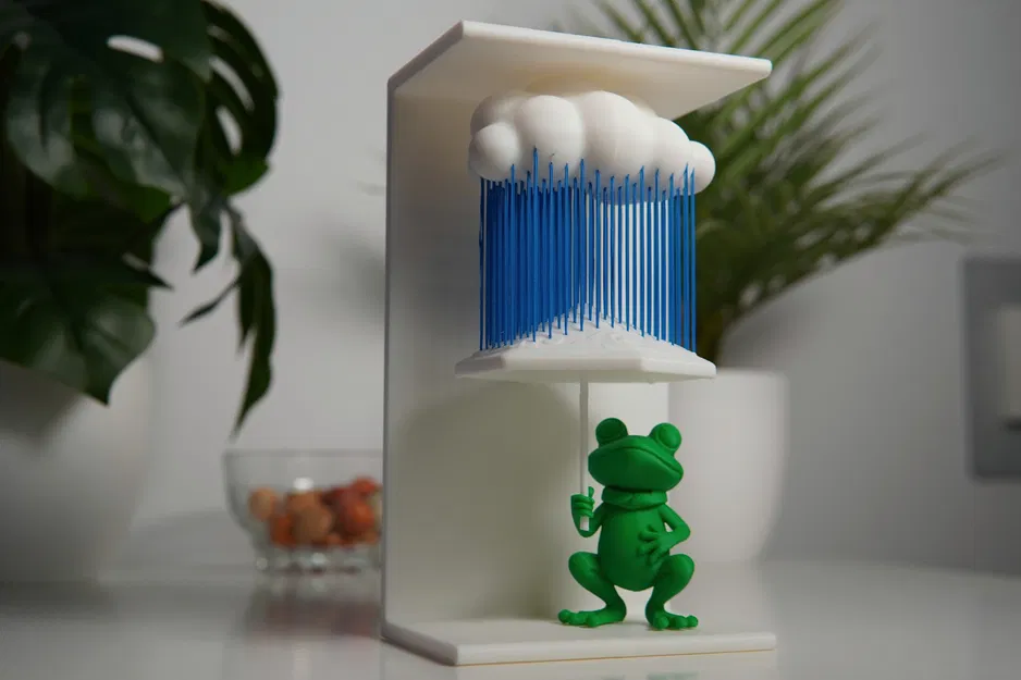 Ếch Trong Mưa - Nghệ Thuật Dây Treo - Image 1