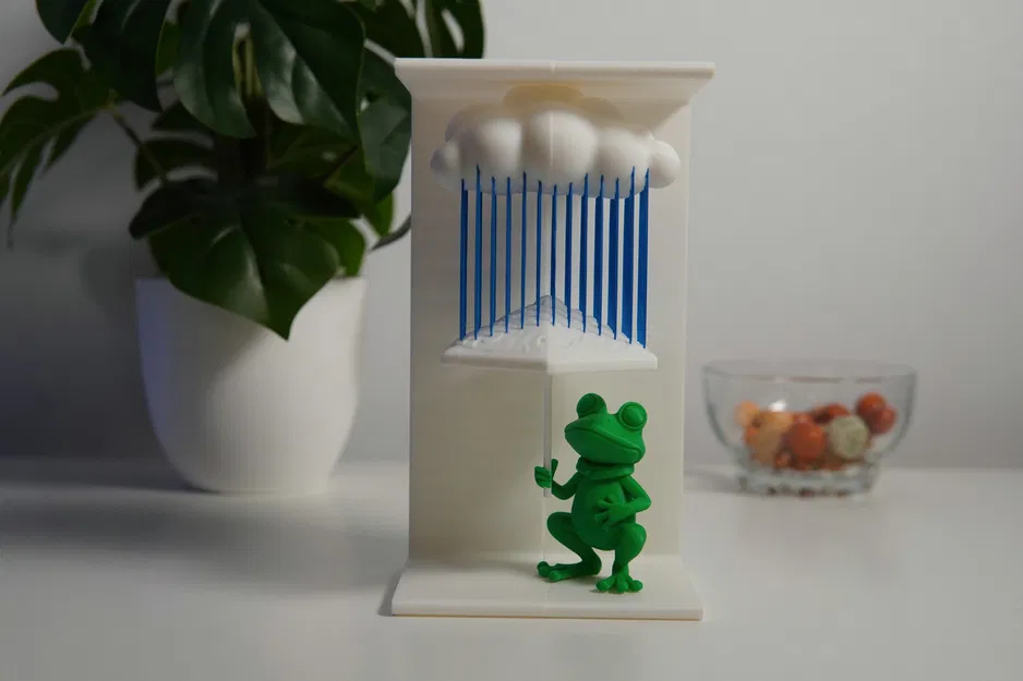 Ếch Trong Mưa - Nghệ Thuật Dây Treo - Image 3