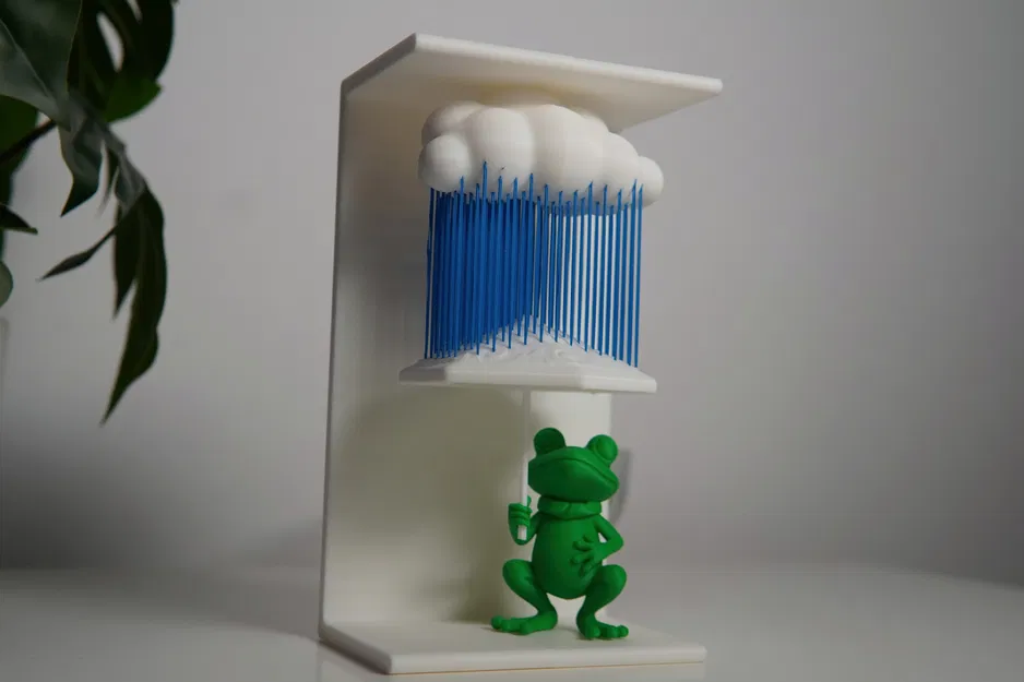 Ếch Trong Mưa - Nghệ Thuật Dây Treo - Image 5