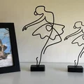 Tác phẩm điêu Khắc Line Art Múa Ba Lê Tối Giản - Thumbnail 1