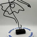 Tác phẩm điêu Khắc Line Art Múa Ba Lê Tối Giản - Thumbnail 3