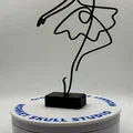 Tác phẩm điêu Khắc Line Art Múa Ba Lê Tối Giản - Thumbnail 4