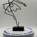 Tác phẩm điêu Khắc Line Art Múa Ba Lê Tối Giản - Thumbnail 6