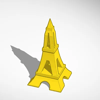 Mô hình Tháp Eiffel 3D