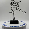 Tượng Nghệ Thuật Đường Nét Vũ Công Ballet - Thumbnail 3