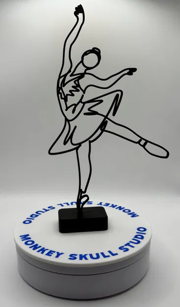 Tượng Nghệ Thuật Đường Nét Vũ Công Ballet - Image 4