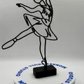 Tượng Nghệ Thuật Đường Nét Vũ Công Ballet - Thumbnail 5