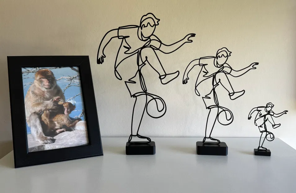 Tác phẩm điêu khắc nghệ thuật đường nét cầu thủ bóng đá - Image 1