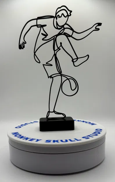 Tác phẩm điêu khắc nghệ thuật đường nét cầu thủ bóng đá - Image 2