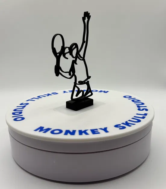 Tượng Nghệ Thuật Đường Nét Cú Giao Bóng Tennis Nữ - Image 7