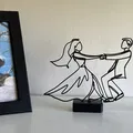 Tượng Nghệ Thuật Đường Nét Khiêu Vũ Đám Cưới - Thumbnail 1