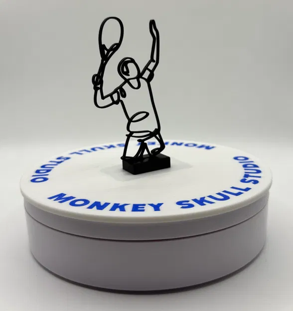 Tác phẩm Điêu khắc Nghệ thuật Vẽ đường nét Giao bóng Quần vợt - Image 2