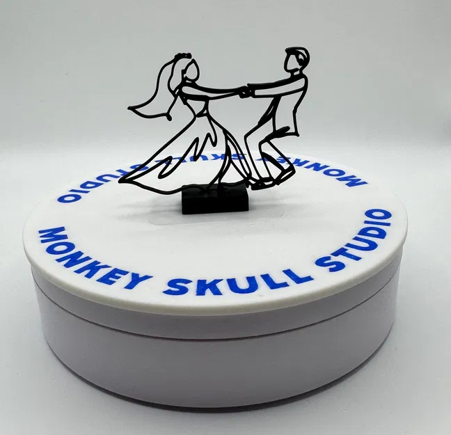 Tượng Nghệ Thuật Đường Nét Khiêu Vũ Đám Cưới - Image 2