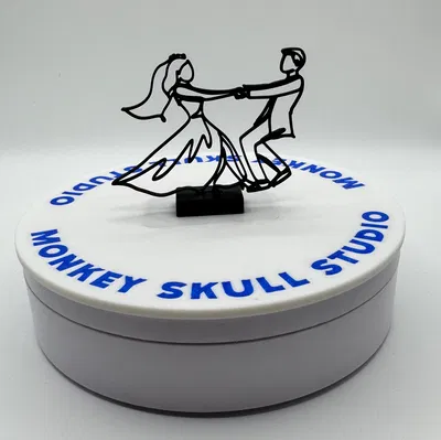 Tượng Nghệ Thuật Đường Nét Khiêu Vũ Đám Cưới