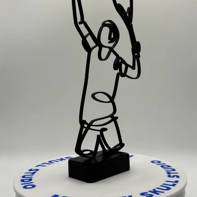 Tác phẩm Điêu khắc Nghệ thuật Vẽ đường nét Giao bóng Quần vợt