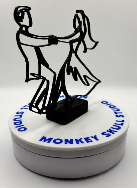 Tượng Nghệ Thuật Đường Nét Khiêu Vũ Đám Cưới - Image 3