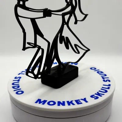 Tượng Nghệ Thuật Đường Nét Khiêu Vũ Đám Cưới