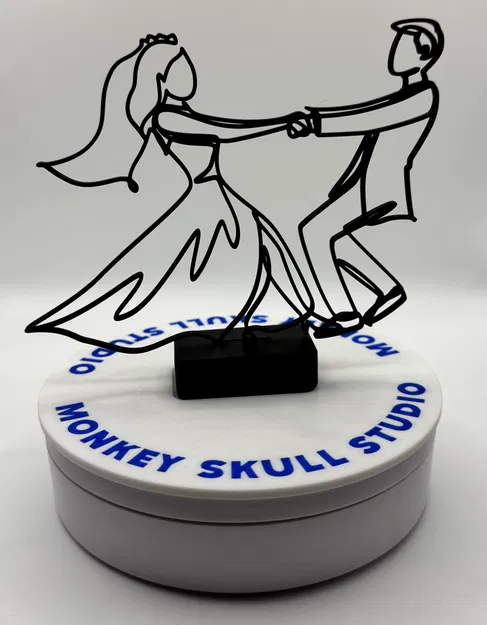 Tượng Nghệ Thuật Đường Nét Khiêu Vũ Đám Cưới - Image 4