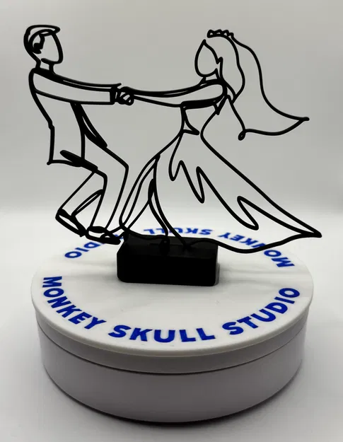 Tượng Nghệ Thuật Đường Nét Khiêu Vũ Đám Cưới - Image 5