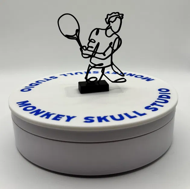 Tượng Nghệ Thuật Đường Nét Nam Vận Động Viên Quần Vợt - Image 6