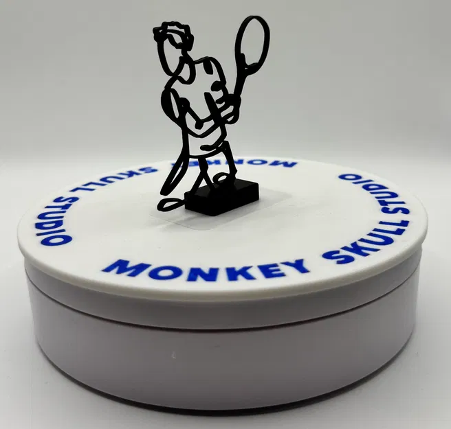 Tượng Nghệ Thuật Đường Nét Nam Vận Động Viên Quần Vợt - Image 7