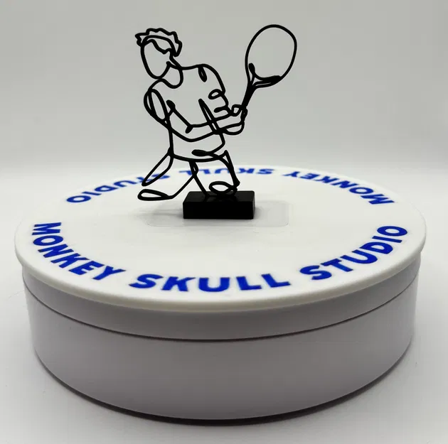 Tượng Nghệ Thuật Đường Nét Nam Vận Động Viên Quần Vợt - Image 8