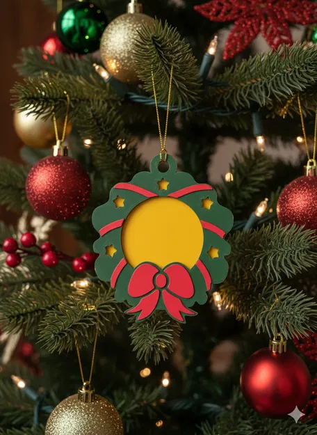 Móc treo Giáng sinh hình vòng nguyệt quế - Image 1