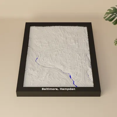 Baltimore, Hampden, Hoa Kỳ - Mô hình 3D thu nhỏ