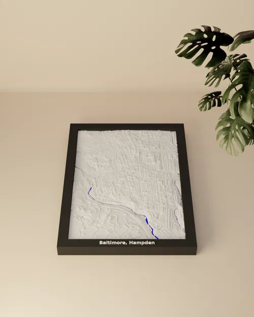 Baltimore, Hampden, Hoa Kỳ - Mô hình 3D thu nhỏ - Image 2