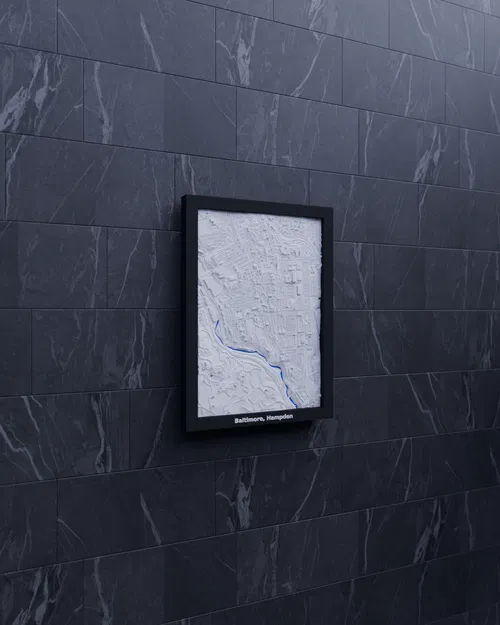 Baltimore, Hampden, Hoa Kỳ - Mô hình 3D thu nhỏ - Image 3