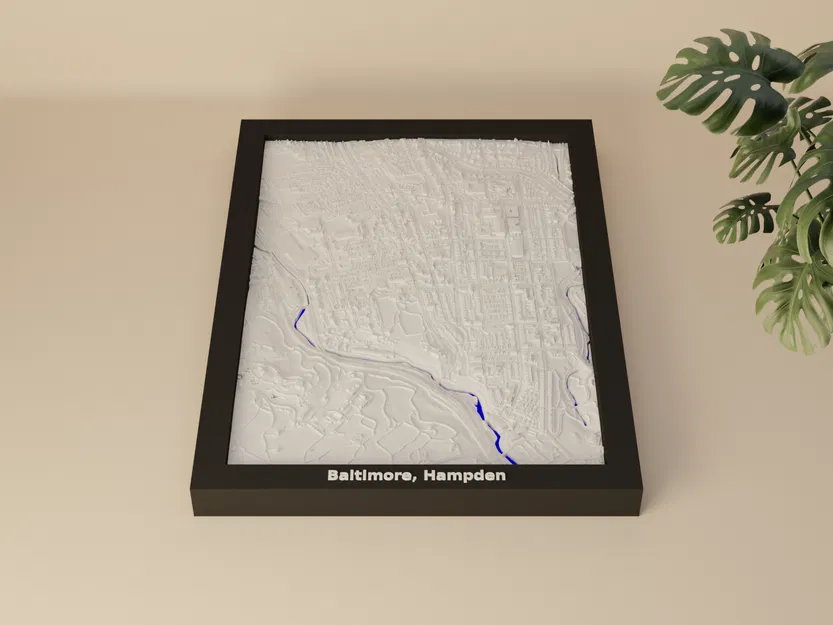 Baltimore, Hampden, Hoa Kỳ - Mô hình 3D thu nhỏ - Image 4