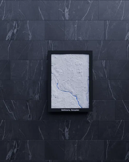 Baltimore, Hampden, Hoa Kỳ - Mô hình 3D thu nhỏ - Image 5