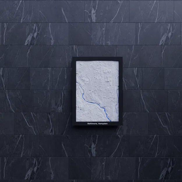 Baltimore, Hampden, Hoa Kỳ - Mô hình 3D thu nhỏ - Image 6
