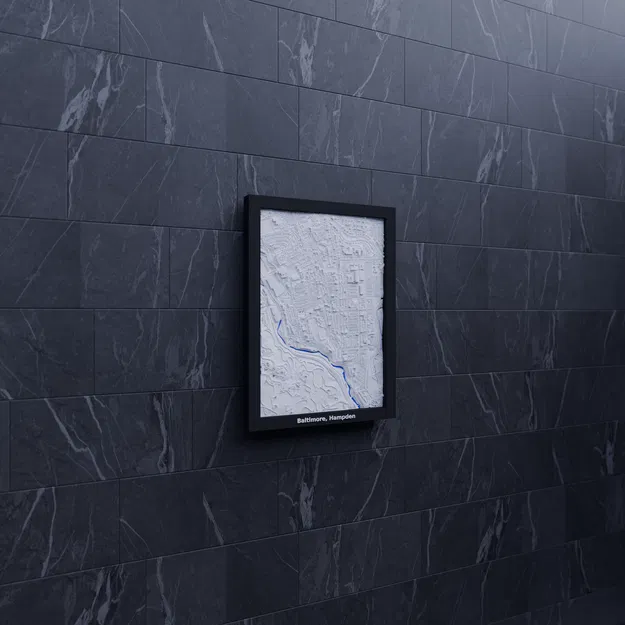 Baltimore, Hampden, Hoa Kỳ - Mô hình 3D thu nhỏ - Image 7