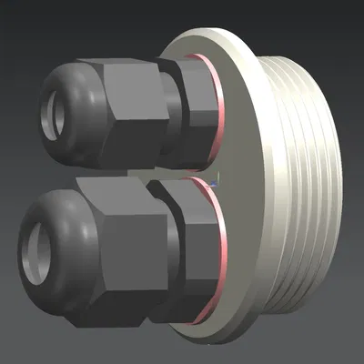 Bộ chuyển đổi chặn PG29 sang 1xPG7 + 1xPG9