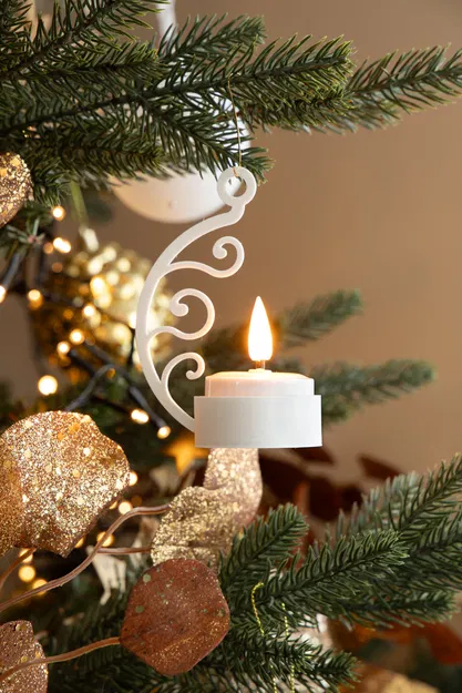 Chân nến Tealight (cây thông Noel) - Image 2