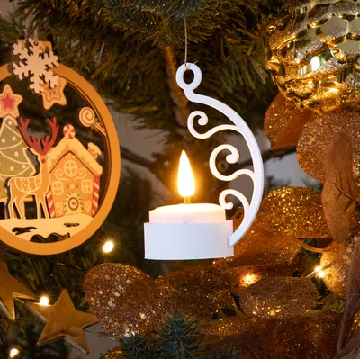 Chân nến Tealight (cây thông Noel)