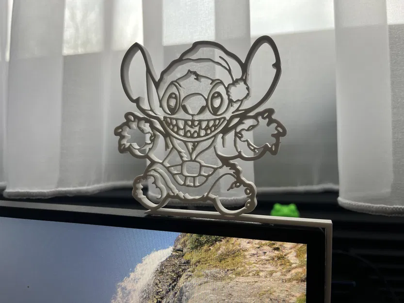 Stitch Ông Già Noel gắn góc màn hình - Image 2
