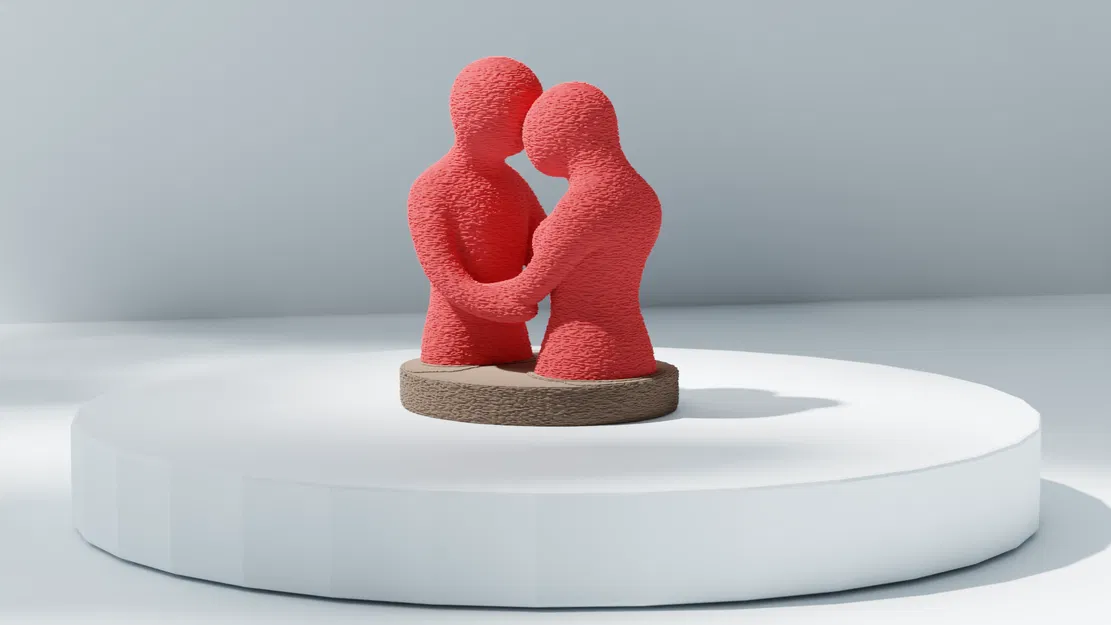 Tượng Cặp Đôi Trừu Tượng - Image 3