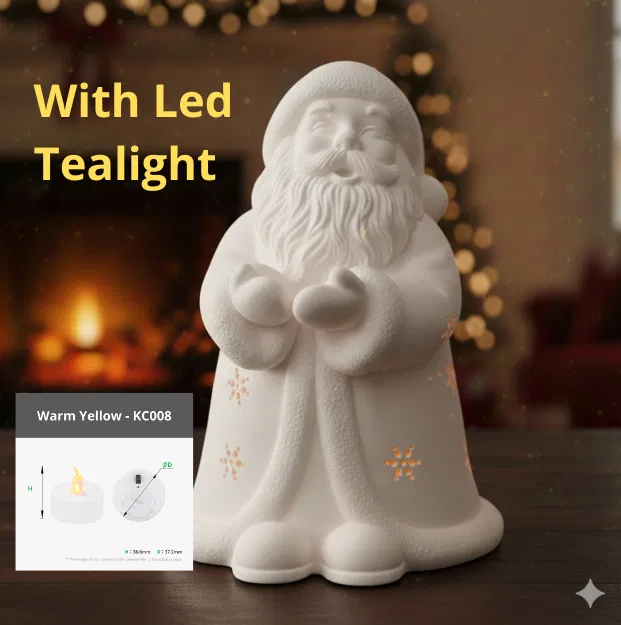 Mô hình 3D Ông Già Noel Đèn Nến - Image 1