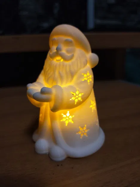 Mô hình 3D Ông Già Noel Đèn Nến - Image 2