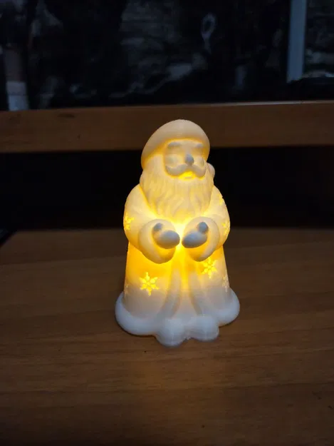 Mô hình 3D Ông Già Noel Đèn Nến - Image 4