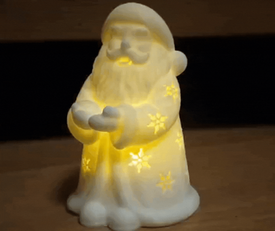Mô hình 3D Ông Già Noel Đèn Nến - Image 5