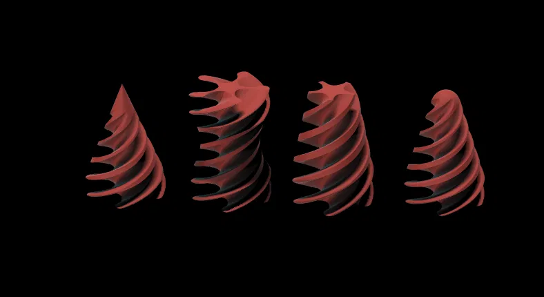 Mô hình Fidget Nón Xoắn Ốc (4 phiên bản) "Impossible Passthrough" - Image 2