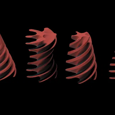 Mô hình Fidget Nón Xoắn Ốc (4 phiên bản) "Impossible Passthrough"