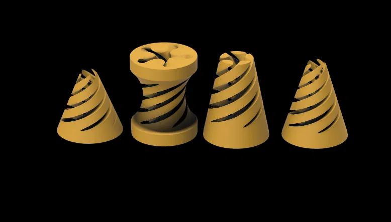 Mô hình Fidget Nón Xoắn Ốc (4 phiên bản) "Impossible Passthrough" - Image 3