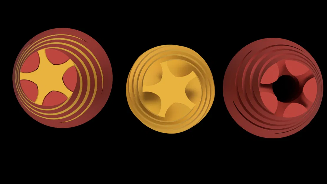 Mô hình Fidget Nón Xoắn Ốc (4 phiên bản) "Impossible Passthrough" - Image 4