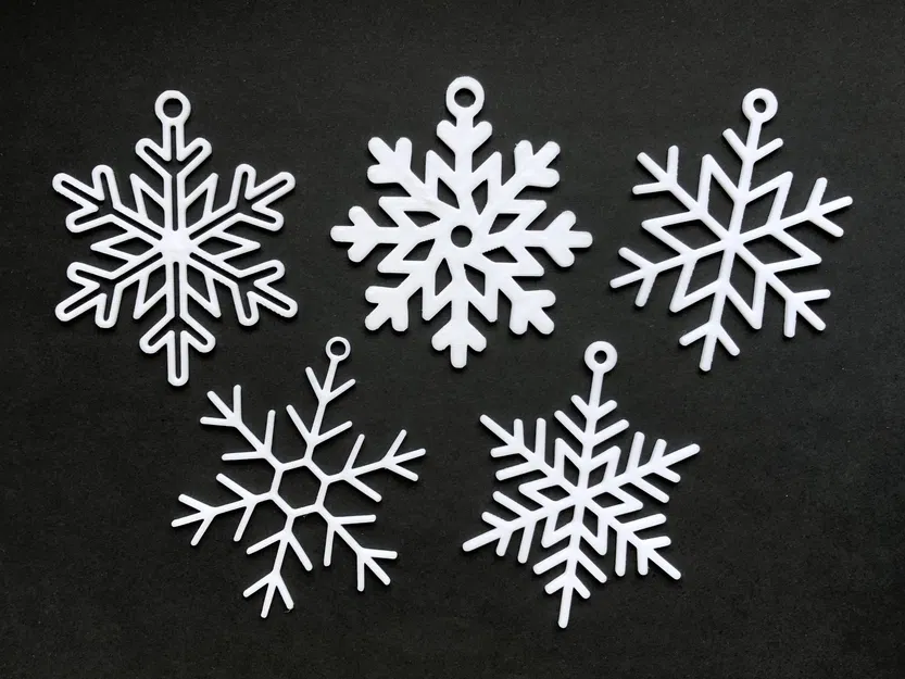 Bộ Đồ Trang Trí Giáng Sinh Hình Bông Tuyết - Image 1